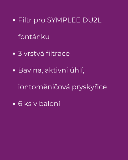 SYMPLEE Smart Pet Fountain náhradní filtr 6ks