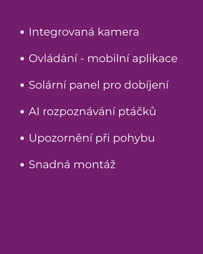 SYMPLEE Q45A chytré krmítko pro ptáky s kamerou