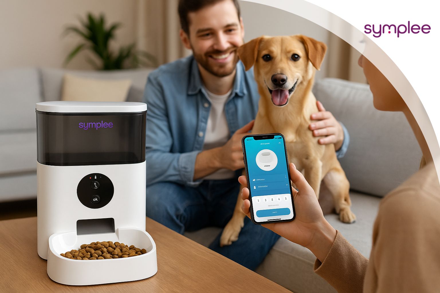 SYMPLEE DU4L-W smart automatický dávkovač krmiva s WiFi