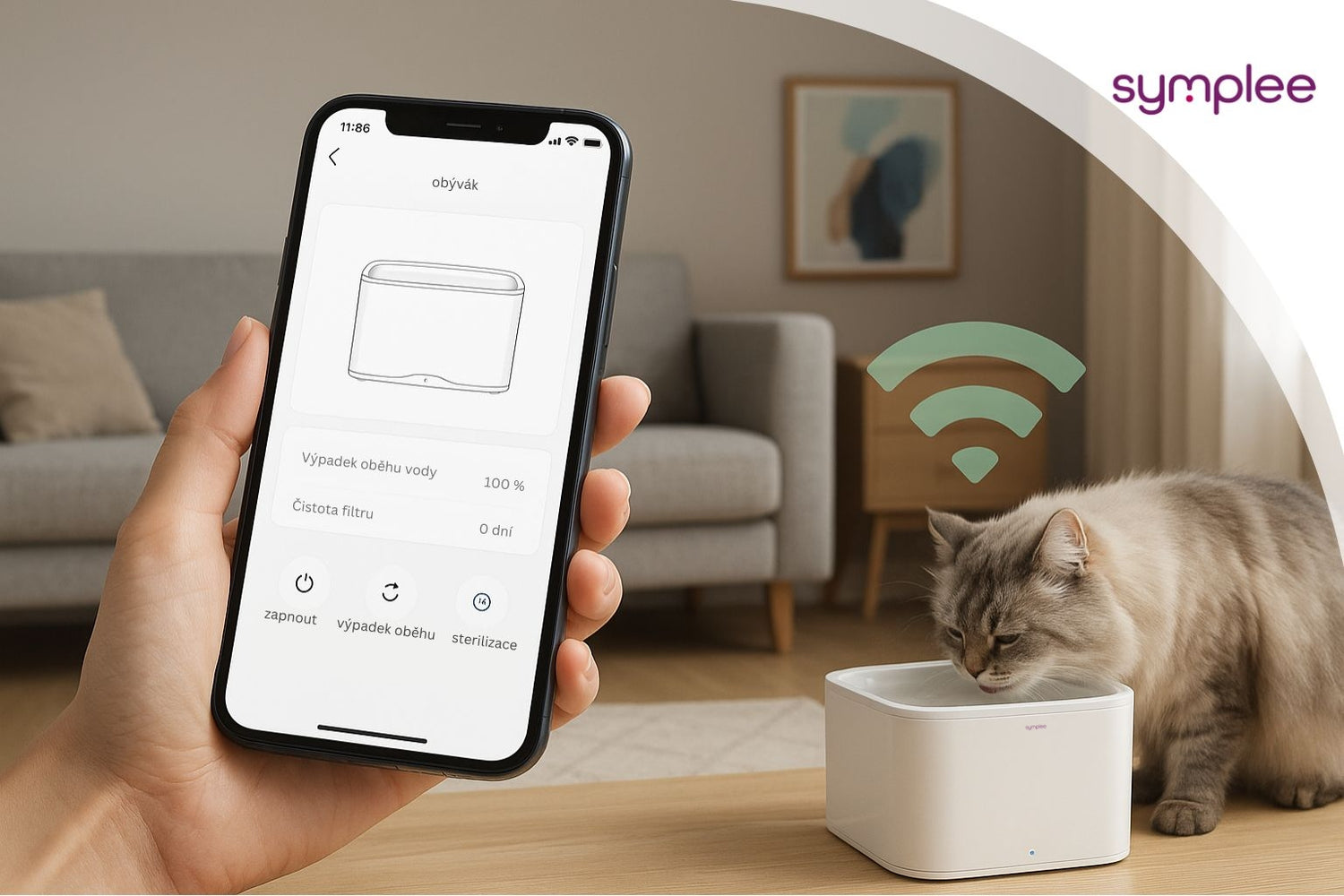 SYMPLEE DU2L-WS Smart Pet Fountain WiFi