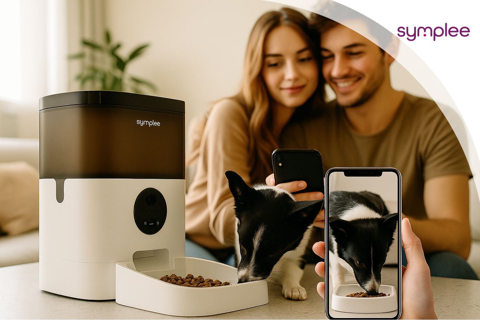 SYMPLEE DU4L-V smart automatický dávkovač krmiva s kamerou