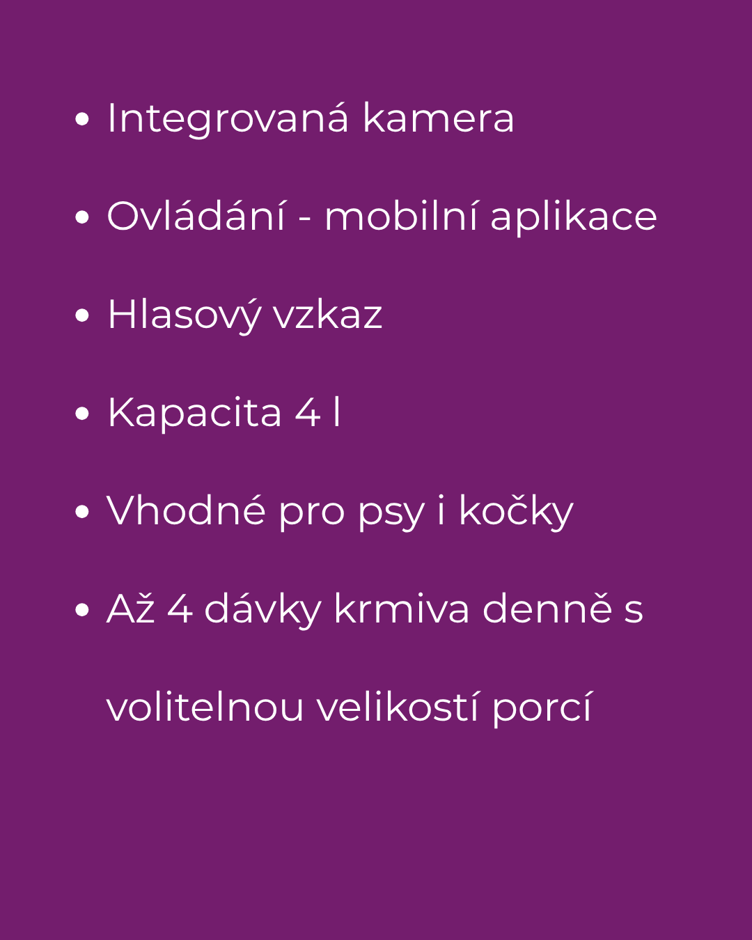 SYMPLEE DU4L-V smart automatický dávkovač krmiva s kamerou