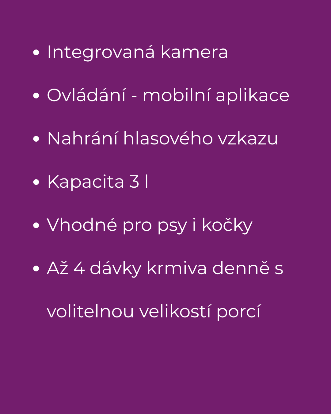 SYMPLEE DU3L-P Smart automatický dávkovač krmiva s kamerou