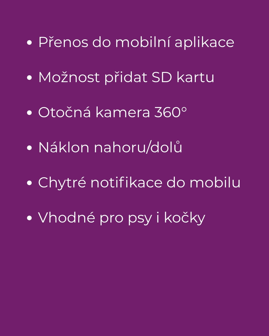 Symplee Pet Camera 360° – WiFi kamera pro psy a kočky