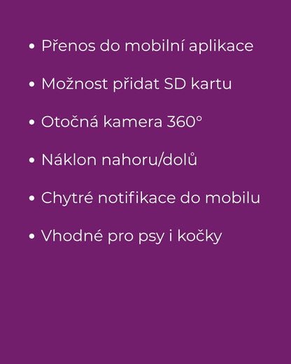 Symplee Pet Camera 360° – WiFi kamera pro psy a kočky