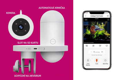 SYMPLEE Smart automatické krmítko pro rybičky s HD kamerou a WiFi